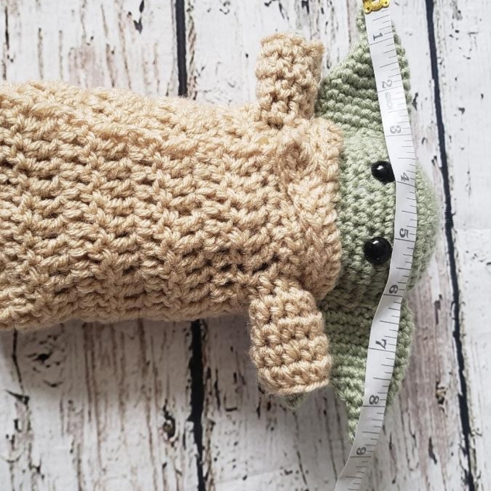 Crochet Baby Yoda Inspired Amigurumi - Picture 3 of 8
